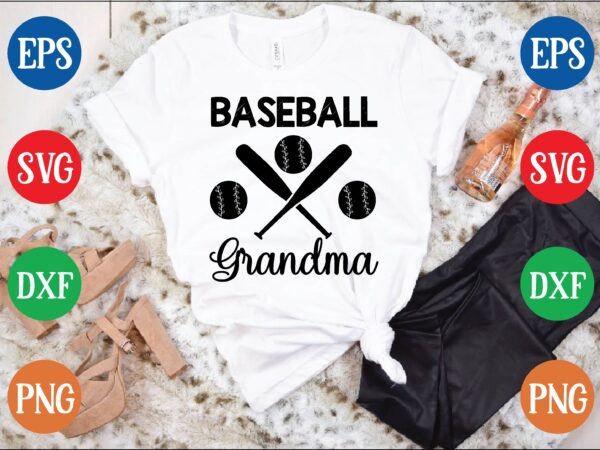 Baseball grandma t shirt template