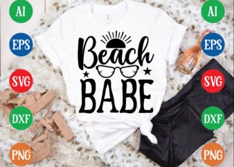 Beach babe t shirt template