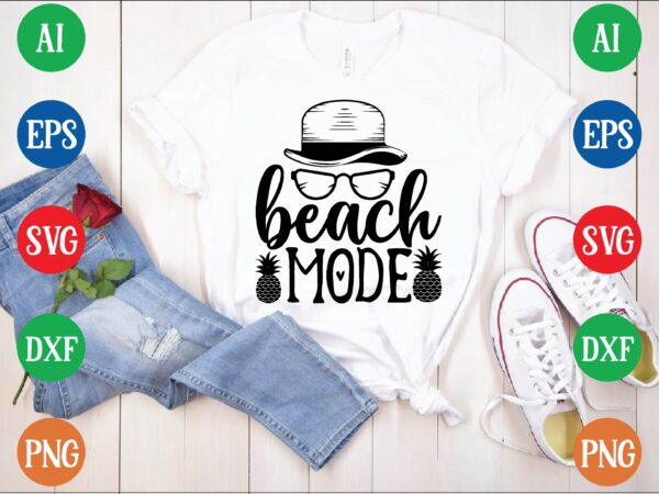 Beach mode t shirt template