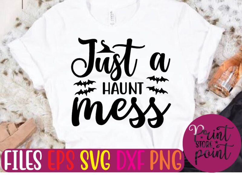jast a haunt mess graphic t shirt