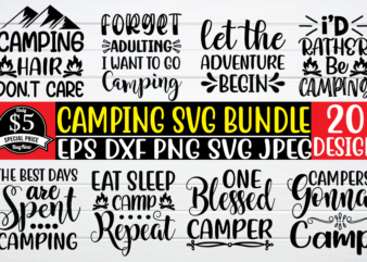 Camping svg bundle graphic t shirt