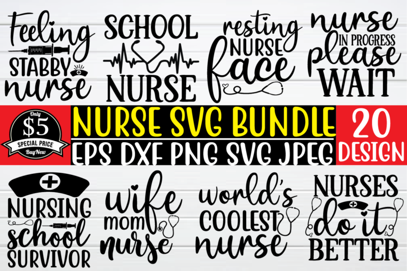nurse svg bundle graphic t shirt