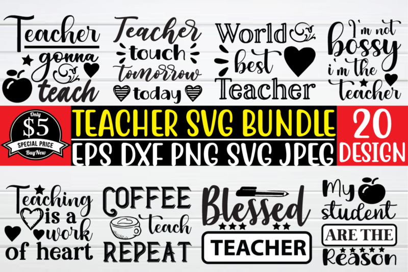 teacher svg bundle graphic t shirt