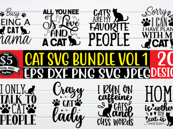 Cat svg bundle t shirt template