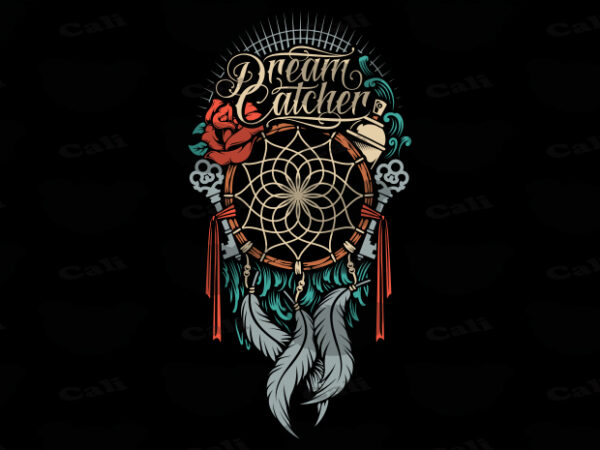 Dream catcher t shirt vector illustration