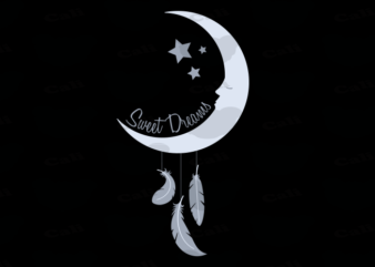 Sweet Dreams t shirt template vector