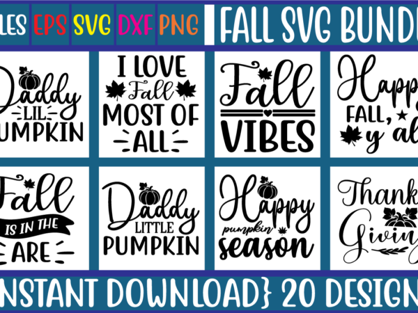 Fall svg bundle t shirt template