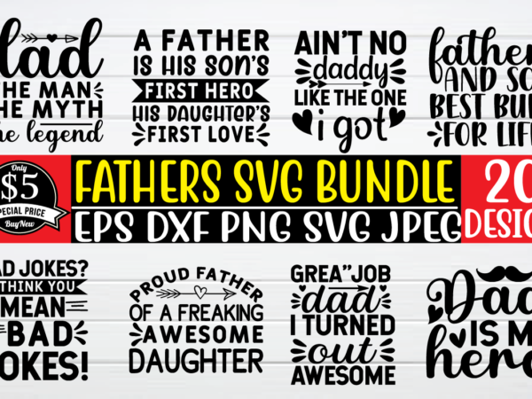 Fathers day svg bundle graphic t shirt