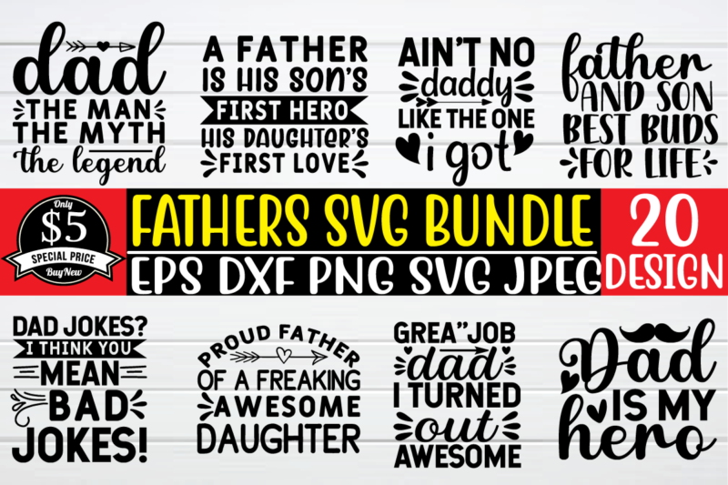 fathers day svg bundle graphic t shirt