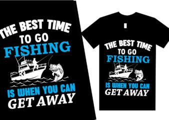 Fishing T shirt Design Template