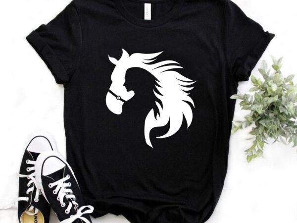Girl who love horses, t-shirt design