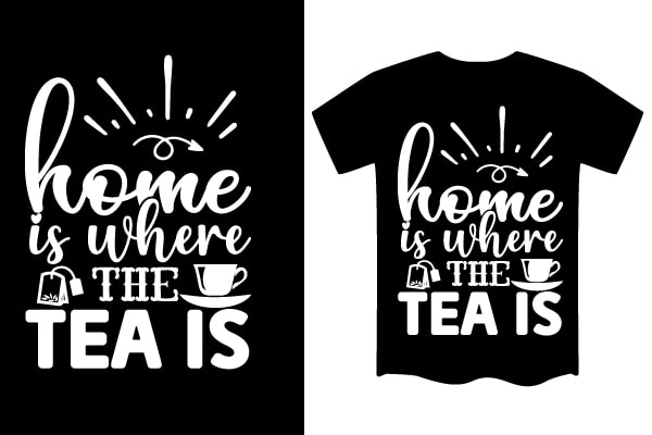 Tea svg t shirt design template