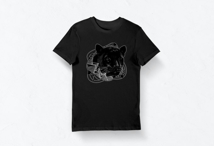 Artistic T-shirt Design – Animals Collection: Panther