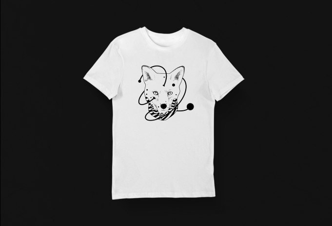 Artistic T-shirt Design – Animals Collection: Fox