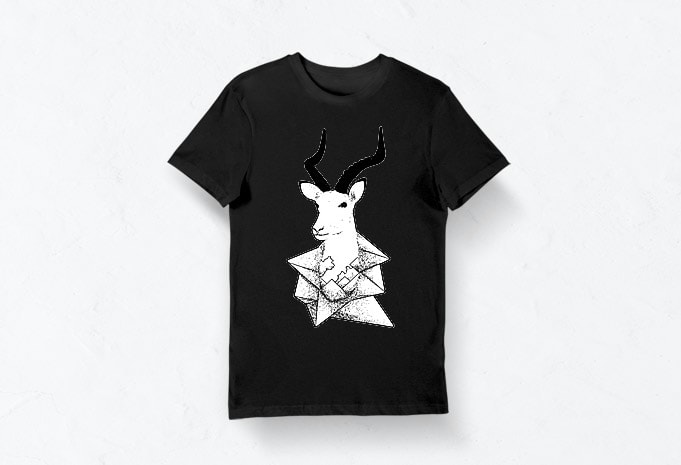 Artistic T-shirt Design – Animals Collection: Impala