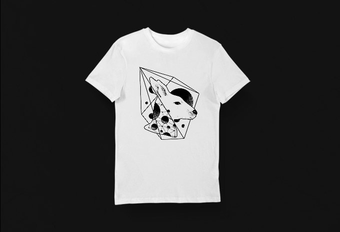 Artistic T-shirt Design – Animals Collection: Kangaroo