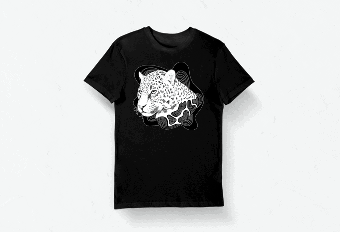 Creative T-shirt Design – Animals Collection: Leopard