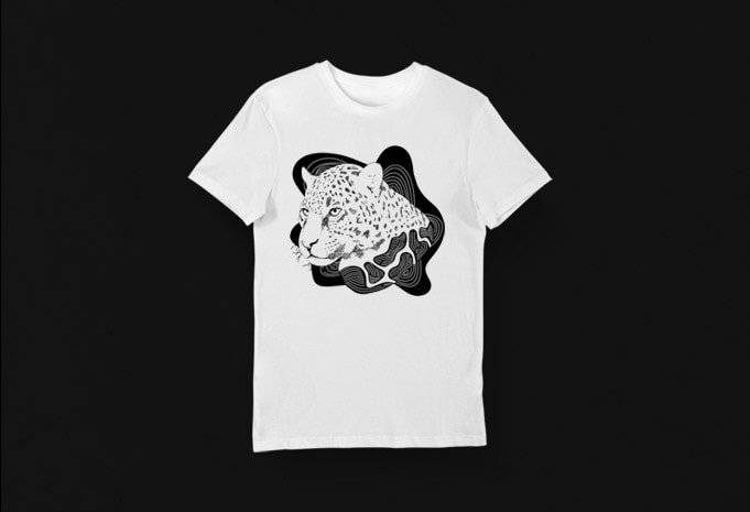 Creative T-shirt Design – Animals Collection: Leopard