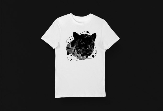 Artistic T-shirt Design – Animals Collection: Panther