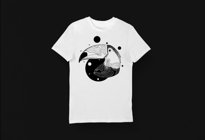 Artistic T-shirt Design – Animals Collection: Toucan