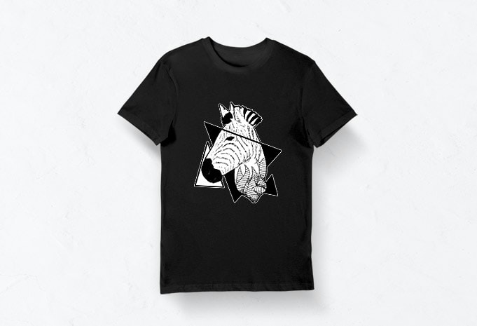 Creative T-shirt Design – Animals Collection: Zebra