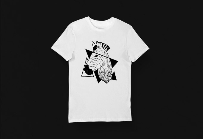 Creative T-shirt Design – Animals Collection: Zebra