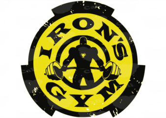 Iron’s Gym t shirt design for sale