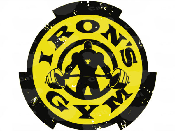 Iron’s gym t shirt design for sale