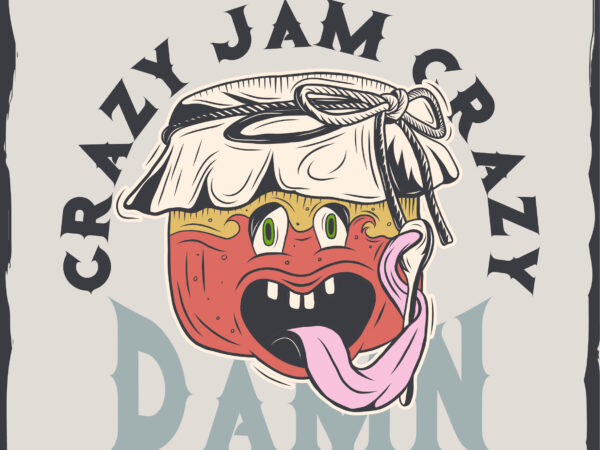 Jam funny face t-shirt design