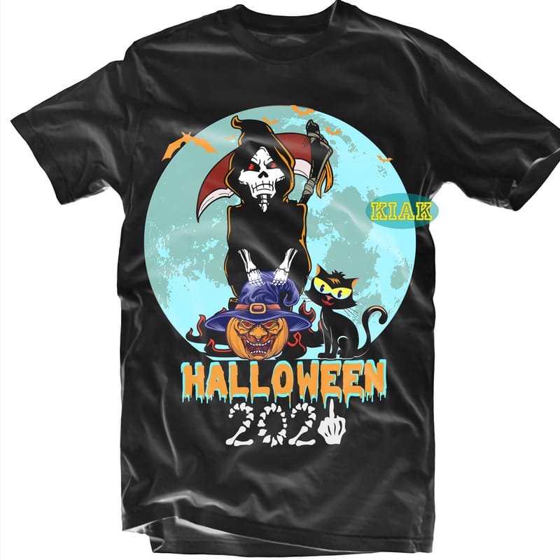 Devil vector illustration, Halloween Death, Halloween Tshirt Design ...