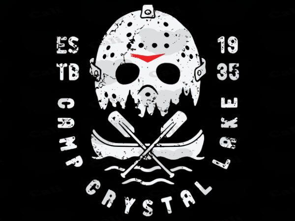 Camp crystal lake t shirt vector file