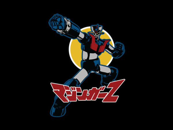 Mazinger z t shirt designs for sale