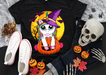 Unicorn Cute Halloween Png, Witchy Unicorn Halloween, Unicorn Png, Halloween Png, Funny Unicorn Png