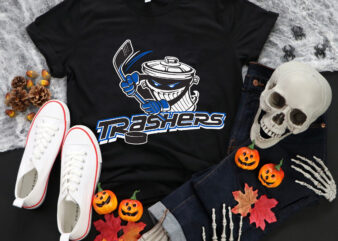 Danbury Trashers Ice Hockey, Danbury Trashers Svg, Danbury Svg t shirt vector illustration