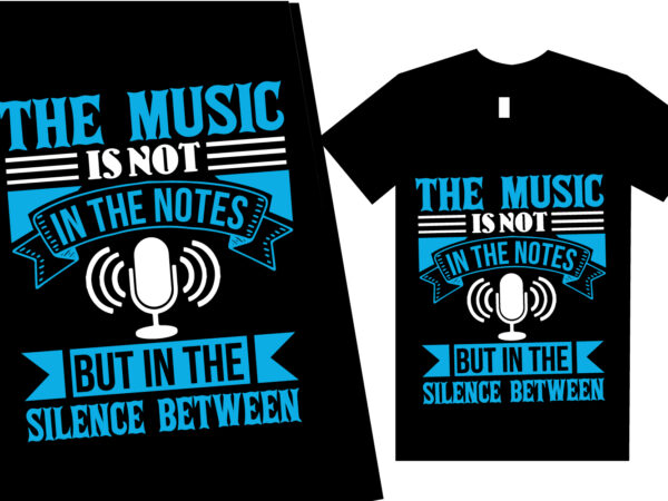Music t shirt design template