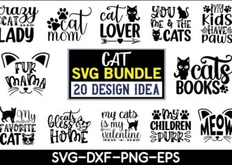 Cat svg bundle graphic t shirt for sale!