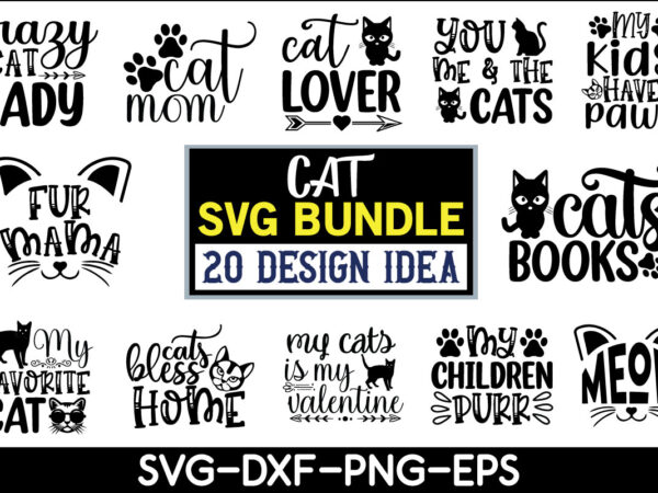 Cat svg bundle graphic t shirt for sale!