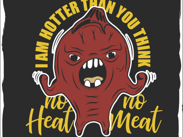 Angry pepper t-shirt design