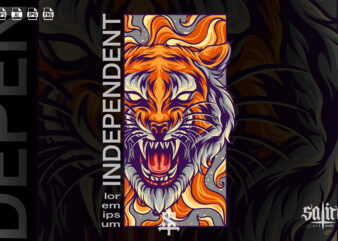 Tiger Head Modern Design