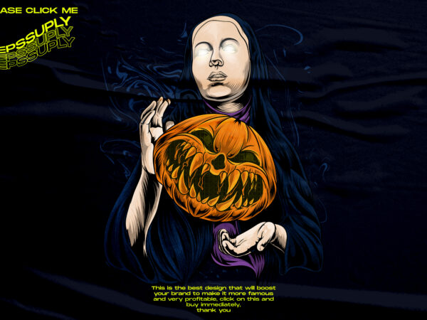 Halloween pumkin streetwear design tshirt