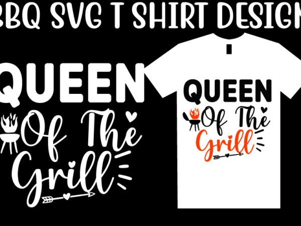 Bbq svg t shirt design template