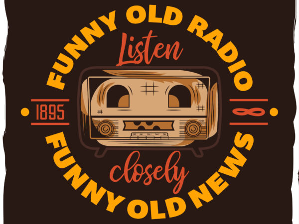 Radio funny face t-shirt design