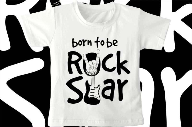 kids / baby t shirt design, born to be rock star,funny t shirt design svg , family t shirt design, unique t shirt design