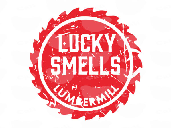 Lucky smells t shirt vector graphic