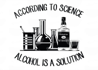Alcohol Is A Solution t shirt vector