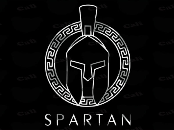 Spartan t shirt template vector