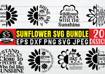 sunflower svg bundle t shirt template
