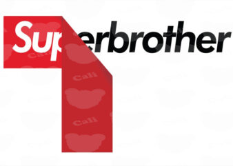 Superbrother t shirt template vector