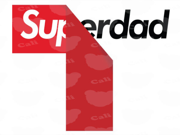 Superdad t shirt template vector