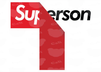 Superson t shirt template vector